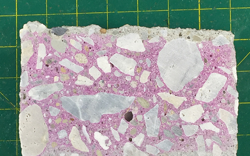 CARBONATION TESTS ON CONCRETE